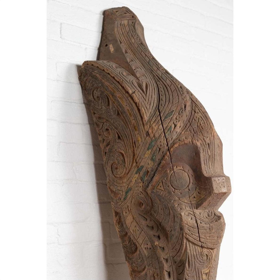 Large Hand Carved Singa Singa Tribal Carving from the Batak People in Sumatra-9. Asian &amp; Chinese Furniture, Art, Antiques, Vintage Home Décor for sale at FEA Home