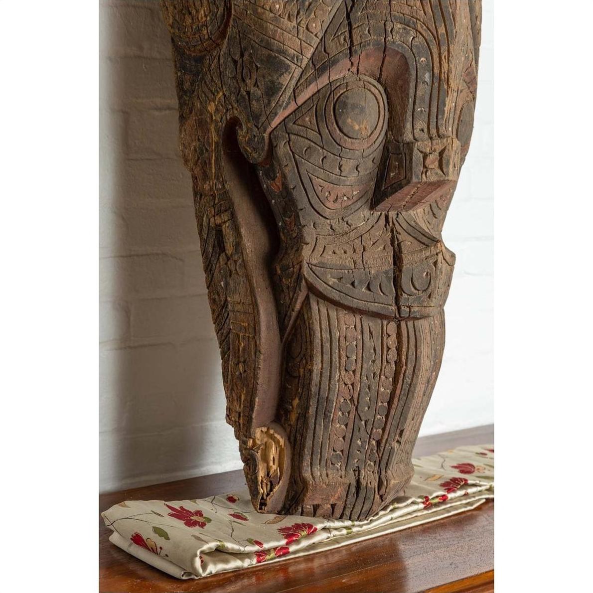 Large Hand Carved Singa Singa Tribal Carving from the Batak People, Sumatra-8. Asian &amp; Chinese Furniture, Art, Antiques, Vintage Home Décor for sale at FEA Home