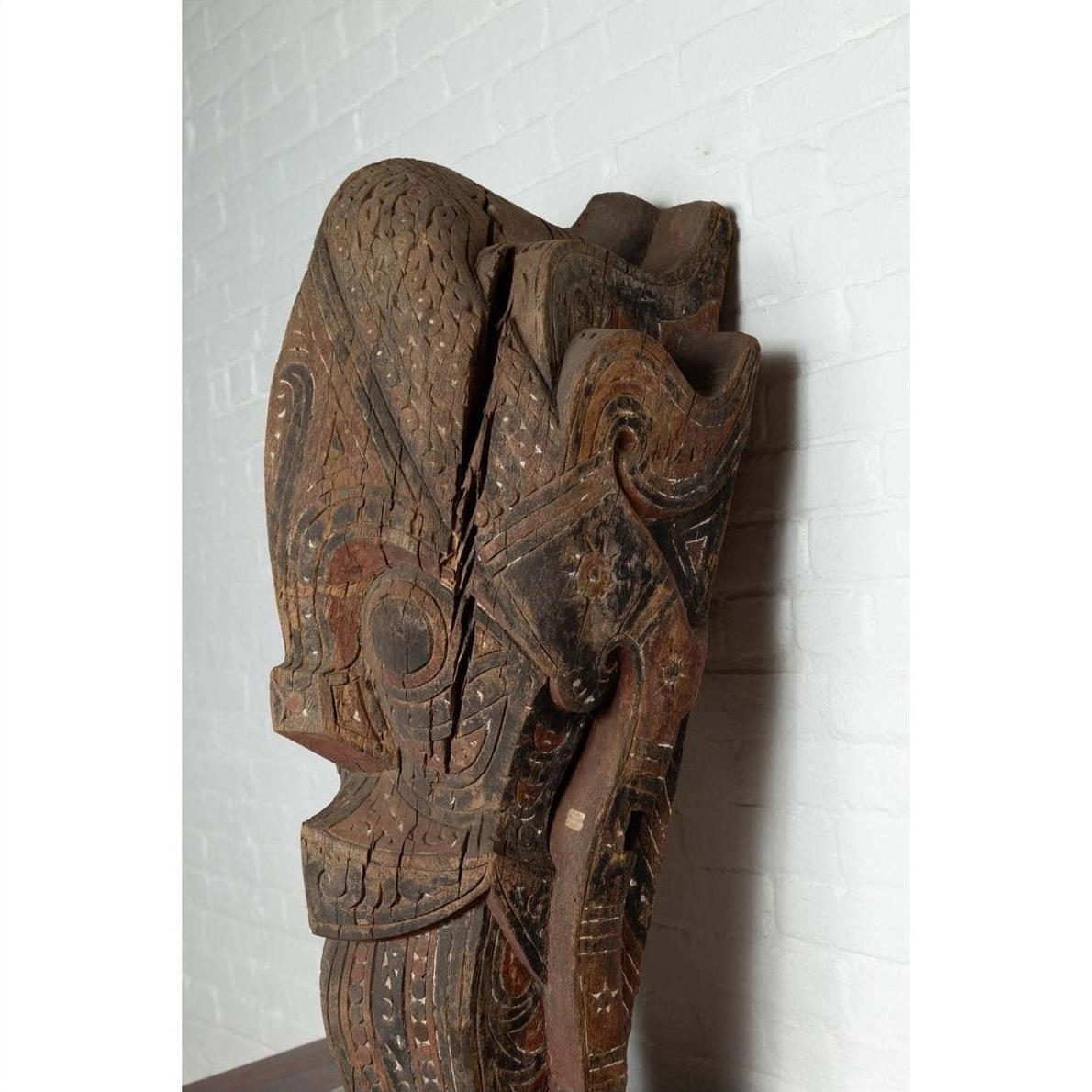 Large Hand Carved Singa Singa Tribal Carving from the Batak People, Sumatra-9. Asian &amp; Chinese Furniture, Art, Antiques, Vintage Home Décor for sale at FEA Home