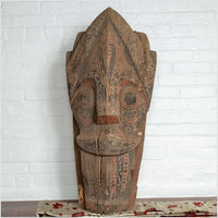 Large Hand Carved Singa Singa Tribal Carving from the Batak People, Sumatra