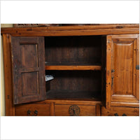 Large Late 19th Century Pine Cabinet With Original Butterfly Hardware From China