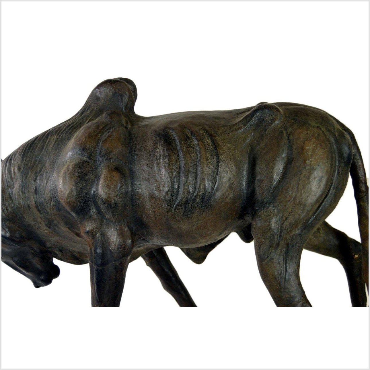 Large Leather Gnu-2. Asian & Chinese Furniture, Art, Antiques, Vintage Home Décor for sale at FEA Home