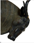 Large Leather Gnu-4. Asian & Chinese Furniture, Art, Antiques, Vintage Home Décor for sale at FEA Home