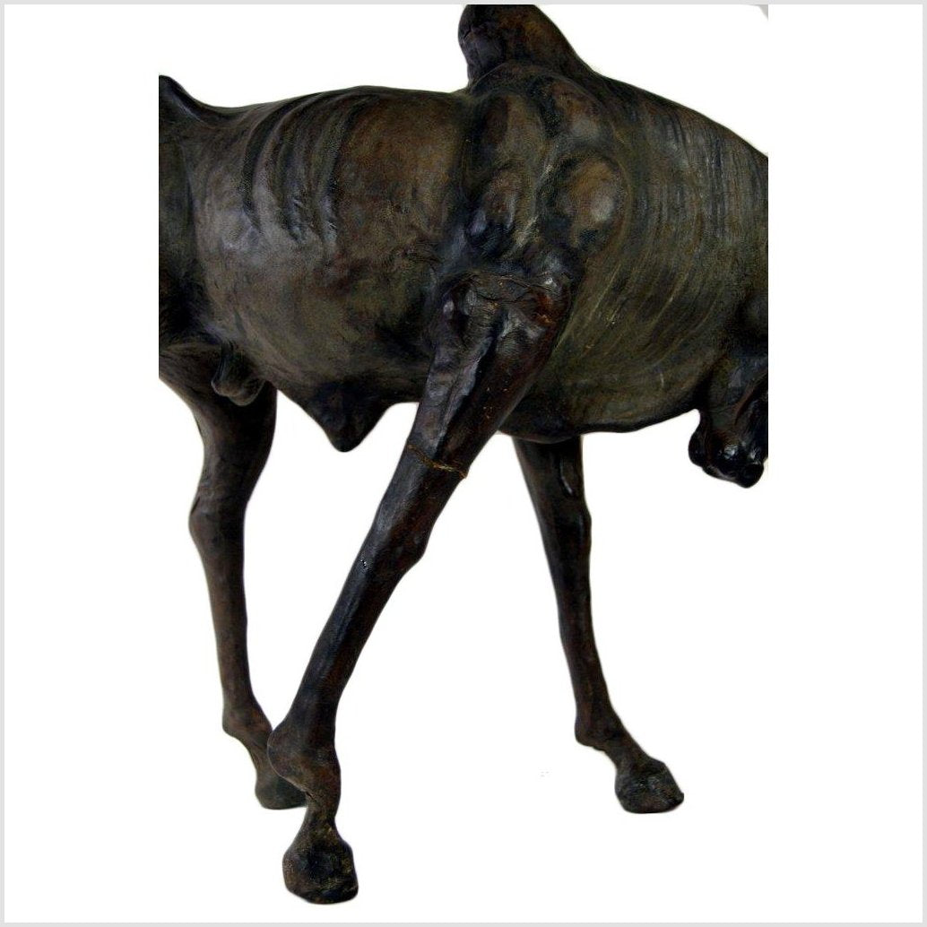 Large Leather Gnu-5. Asian &amp; Chinese Furniture, Art, Antiques, Vintage Home Décor for sale at FEA Home