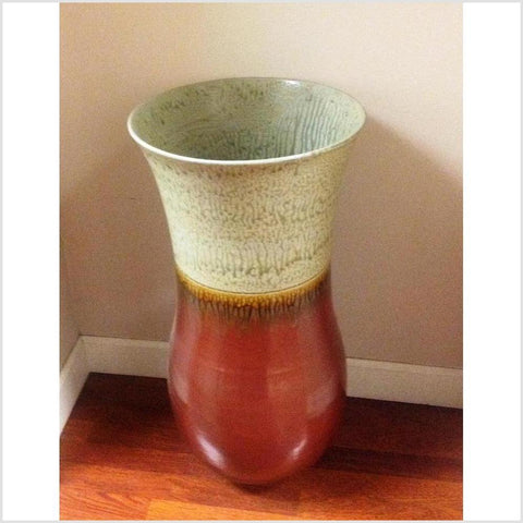 Large Prem Ceramic Vase- Asian Antiques, Vintage Home Decor & Chinese Furniture - FEA Home