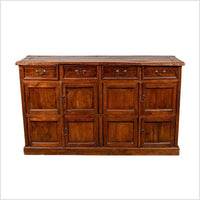 Large Teak Cabinet from Java, with Four Drawers and Four Sets of Double Doors