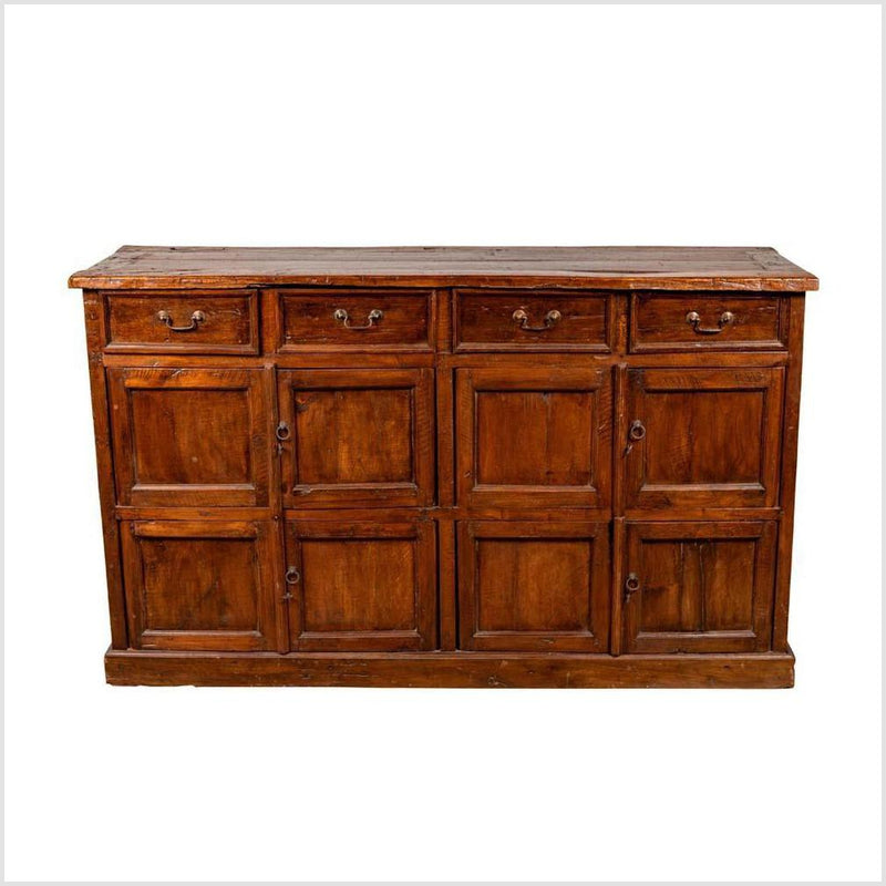 Large Teak Cabinet from Java, with Four Drawers and Four Sets of Double Doors-YN6189-1. Asian & Chinese Furniture, Art, Antiques, Vintage Home Décor for sale at FEA Home