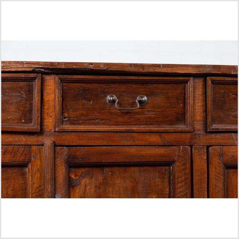 Large Teak Cabinet from Java, with Four Drawers and Four Sets of Double Doors-YN6189-7. Asian & Chinese Furniture, Art, Antiques, Vintage Home Décor for sale at FEA Home