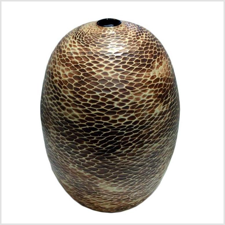 Large Thai Snakeskin Vase-2. Asian & Chinese Furniture, Art, Antiques, Vintage Home Décor for sale at FEA Home