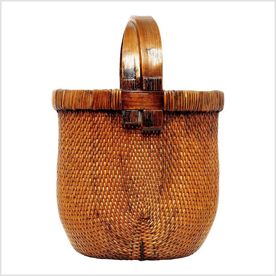 Large Wooden Basket-2. Asian & Chinese Furniture, Art, Antiques, Vintage Home Décor for sale at FEA Home