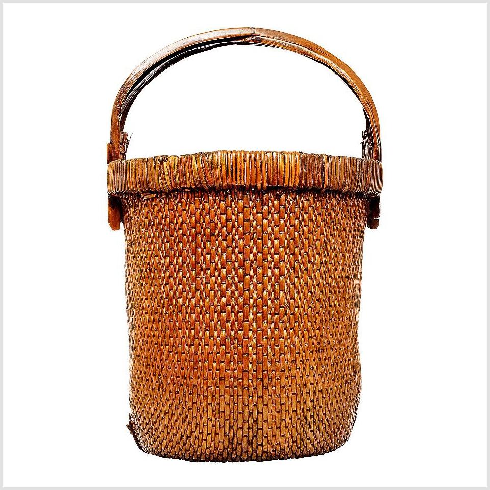 Large Wooden Basket-1. Asian & Chinese Furniture, Art, Antiques, Vintage Home Décor for sale at FEA Home