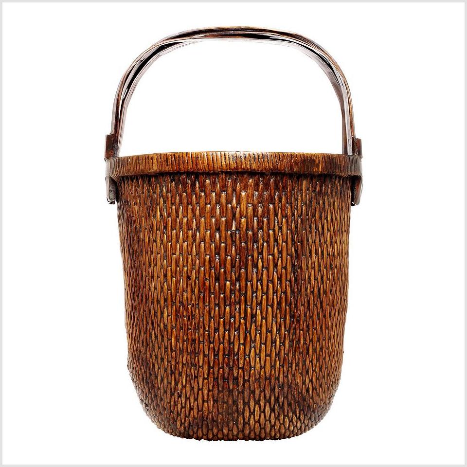 Large Woven Basket-1. Asian & Chinese Furniture, Art, Antiques, Vintage Home Décor for sale at FEA Home
