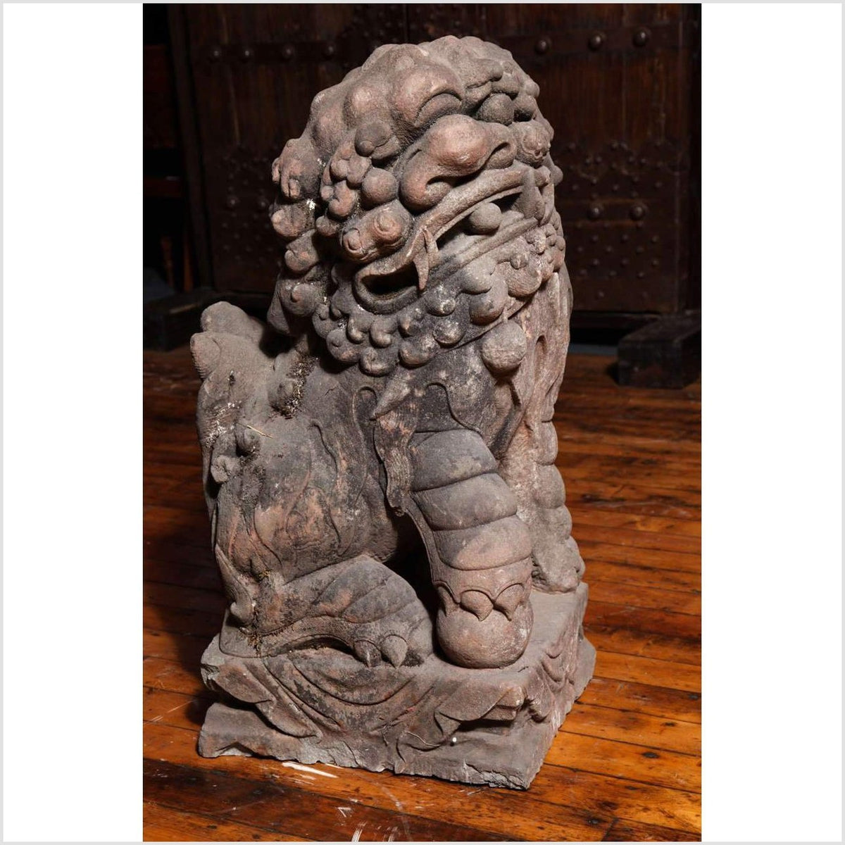 Late Ming Dynasty Antique Stone Lions from China, circa 16th-17th Century-2. Asian &amp; Chinese Furniture, Art, Antiques, Vintage Home Décor for sale at FEA Home
