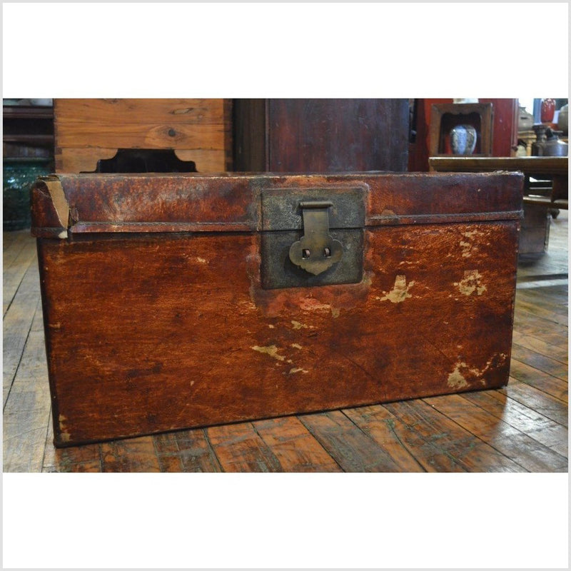 Leather Trunk- Asian Antiques, Vintage Home Decor & Chinese Furniture - FEA Home