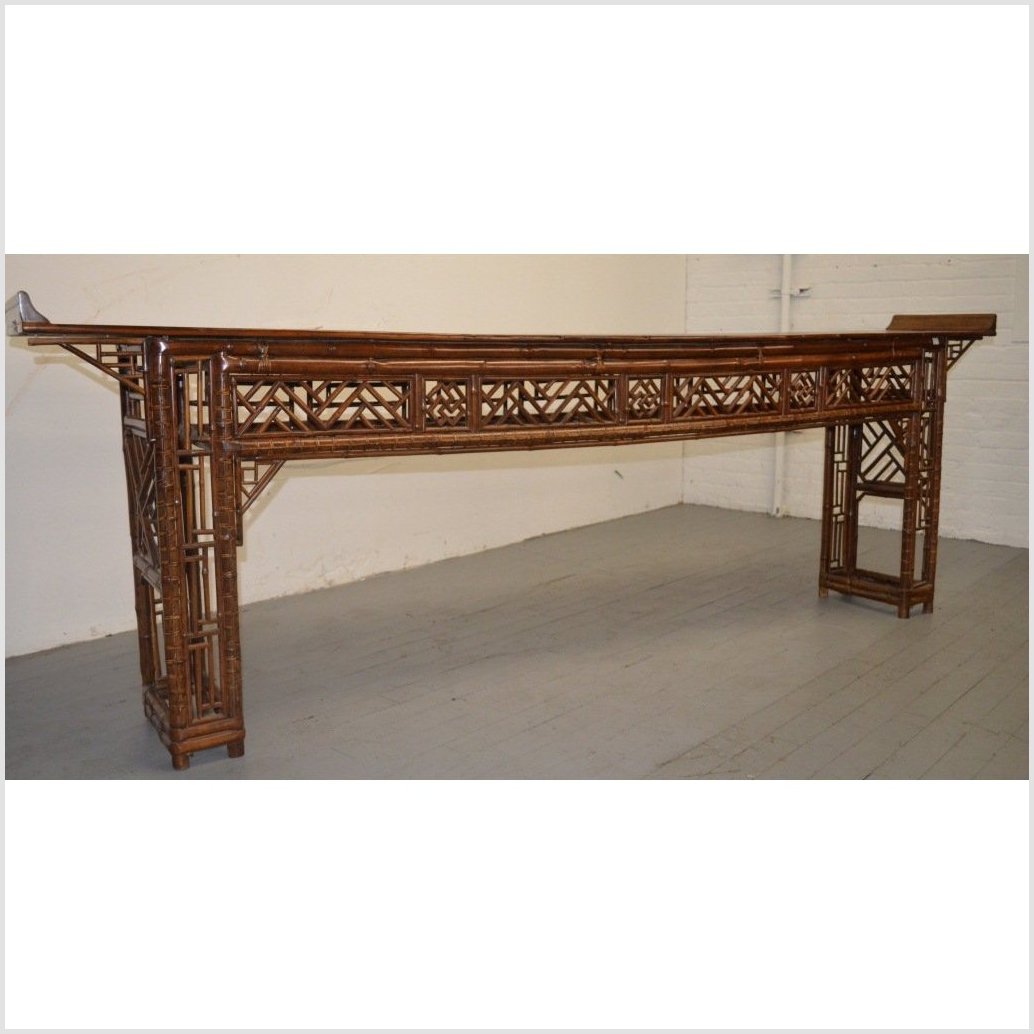 Long Bamboo Altar Table-7. Asian &amp; Chinese Furniture, Art, Antiques, Vintage Home Décor for sale at FEA Home