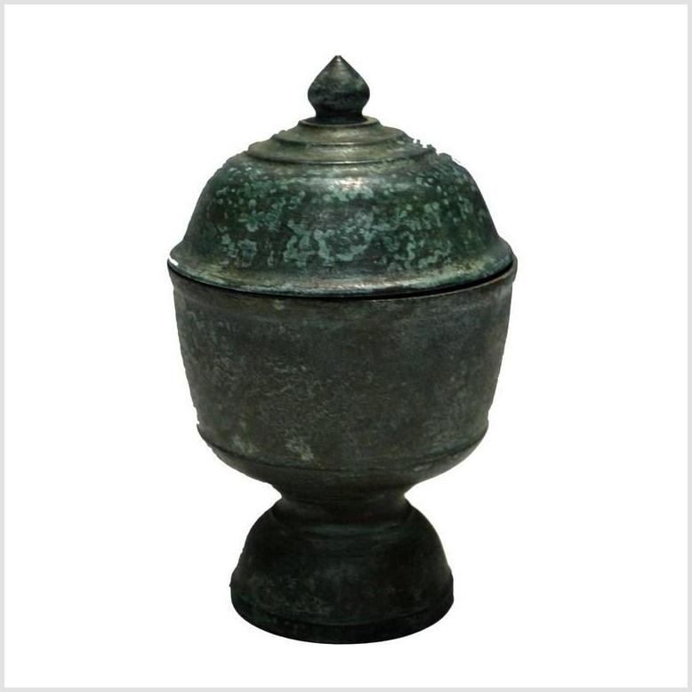 Lost Wax Cast Bronze Urn- Asian Antiques, Vintage Home Decor & Chinese Furniture - FEA Home