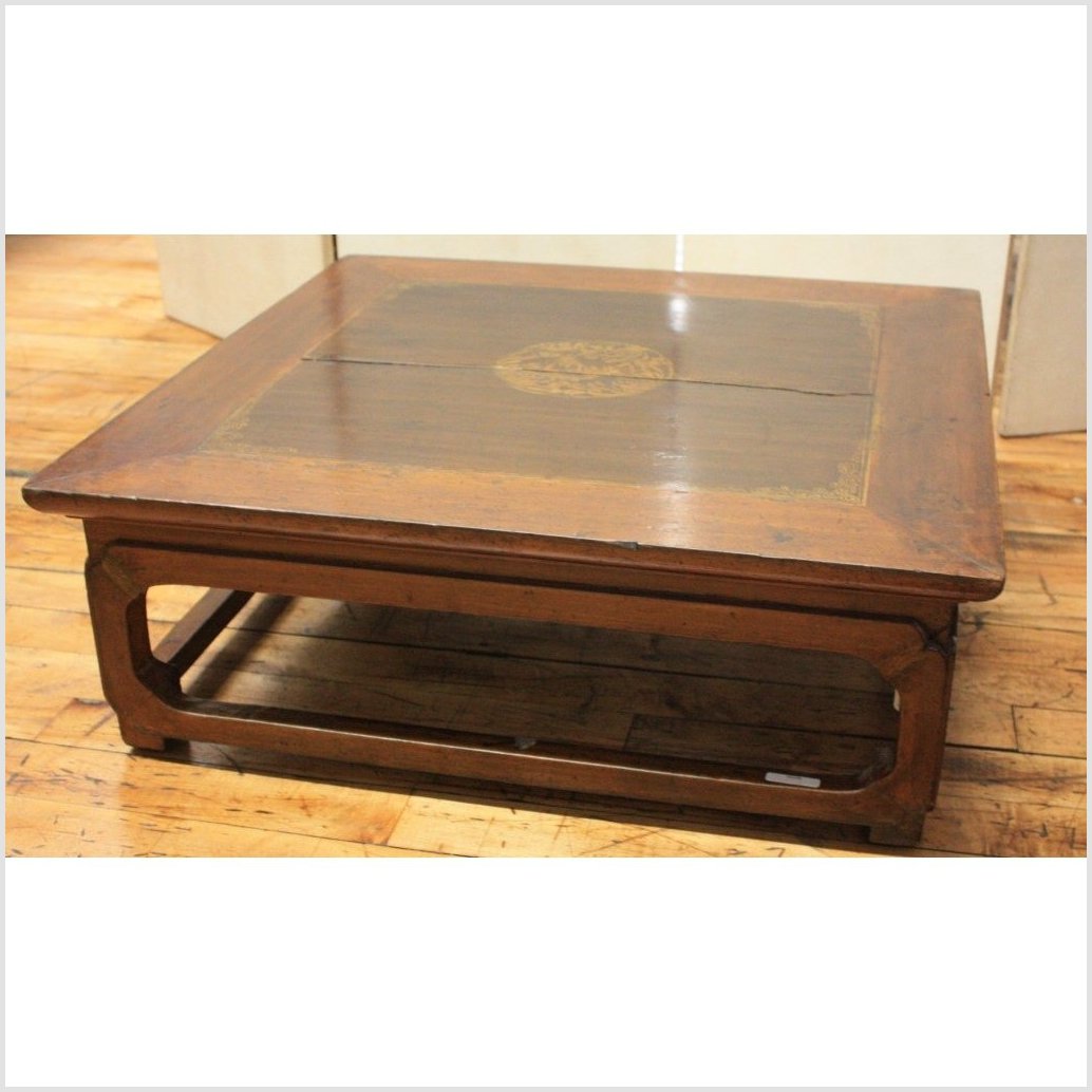 Low Square Kang Coffee Table-1. Asian & Chinese Furniture, Art, Antiques, Vintage Home Décor for sale at FEA Home