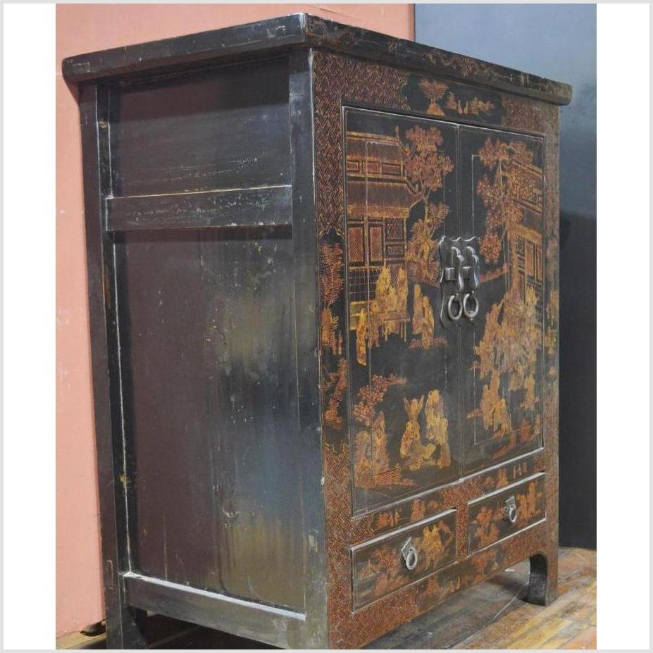 Medium Cabinet with Chinoiserie-2. Asian & Chinese Furniture, Art, Antiques, Vintage Home Décor for sale at FEA Home