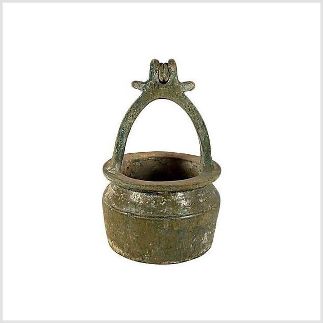 Ming Dynasty Handmade Terracotta Bucket- Asian Antiques, Vintage Home Decor & Chinese Furniture - FEA Home
