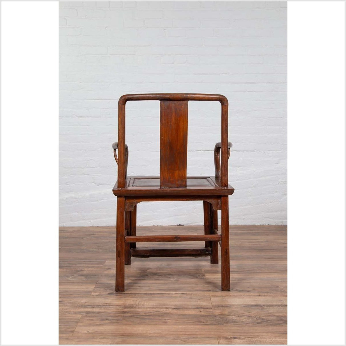 Ming Dynasty Style Wooden Wedding Chair with Carved Medallion and Curving Arms-12. Asian &amp; Chinese Furniture, Art, Antiques, Vintage Home Décor for sale at FEA Home