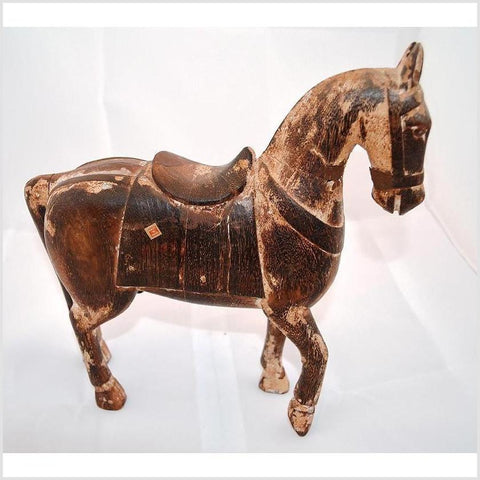 Mogul Style Wood Horse- Asian Antiques, Vintage Home Decor & Chinese Furniture - FEA Home