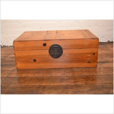 Natural Finish Trunk- Asian Antiques, Vintage Home Decor & Chinese Furniture - FEA Home
