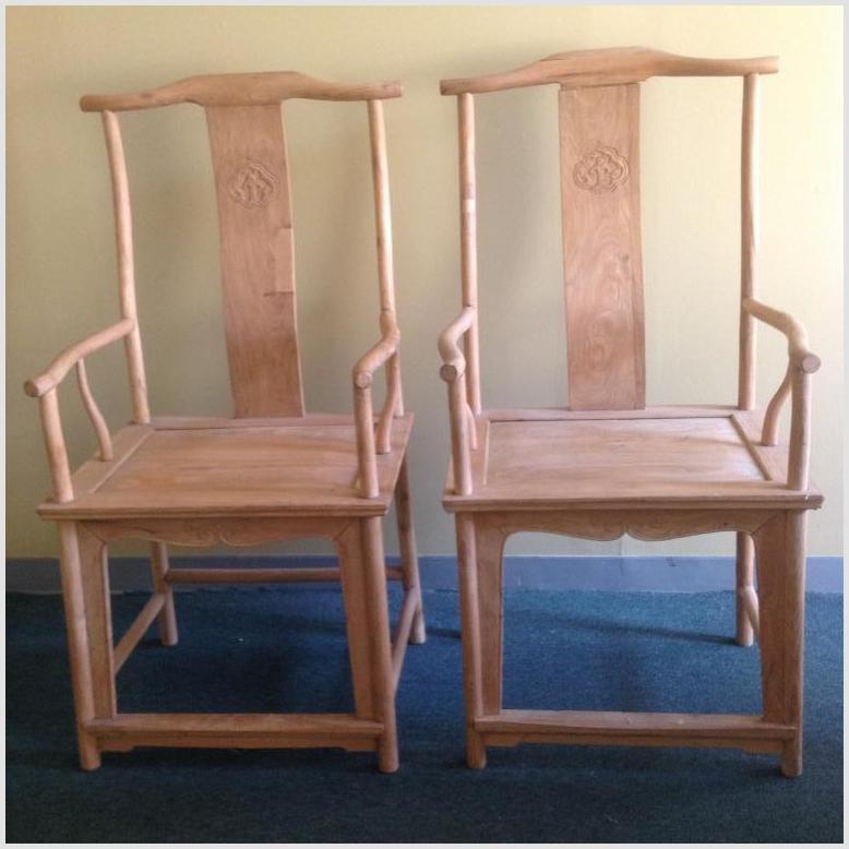 Natural Yoke Back Chairs-1. Asian & Chinese Furniture, Art, Antiques, Vintage Home Décor for sale at FEA Home
