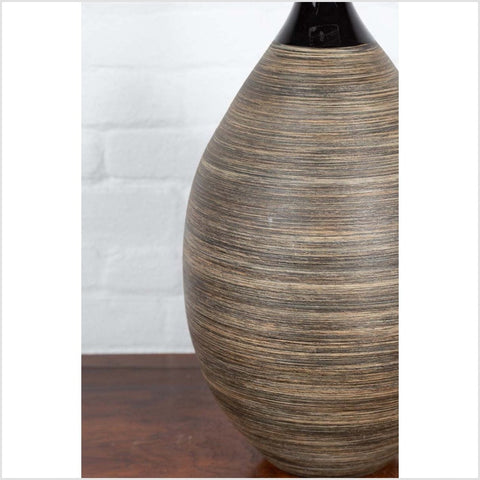 Northern Thai Chiang Mai Contemporary Vase from the Prem Collection-YN6354-8. Asian & Chinese Furniture, Art, Antiques, Vintage Home Décor for sale at FEA Home