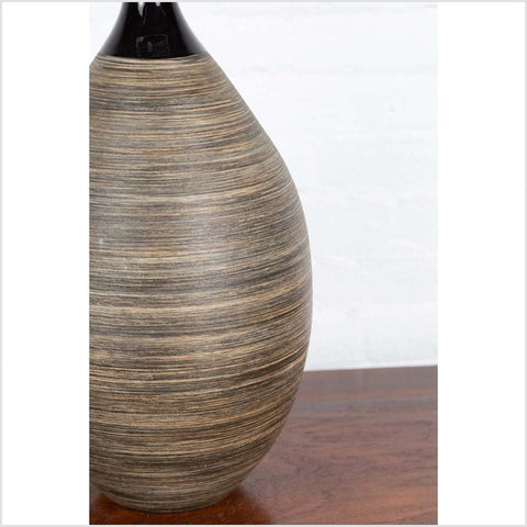 Northern Thai Chiang Mai Contemporary Vase from the Prem Collection-YN6354-9. Asian & Chinese Furniture, Art, Antiques, Vintage Home Décor for sale at FEA Home