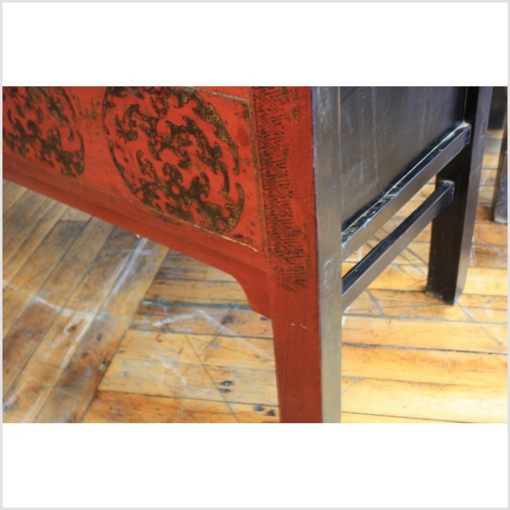 Original Red Lacquer Cabinet-5. Asian &amp; Chinese Furniture, Art, Antiques, Vintage Home Décor for sale at FEA Home