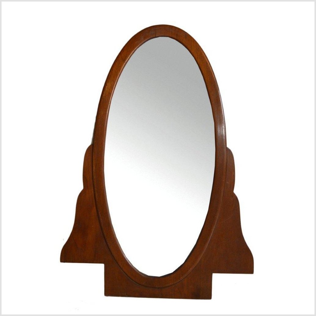 Wooden Oval Ornate Mirror-1. Asian & Chinese Furniture, Art, Antiques, Vintage Home Décor for sale at FEA Home