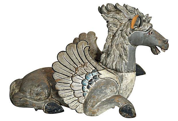 Oversized Antique Hand-Carved Dragon-1. Asian & Chinese Furniture, Art, Antiques, Vintage Home Décor for sale at FEA Home