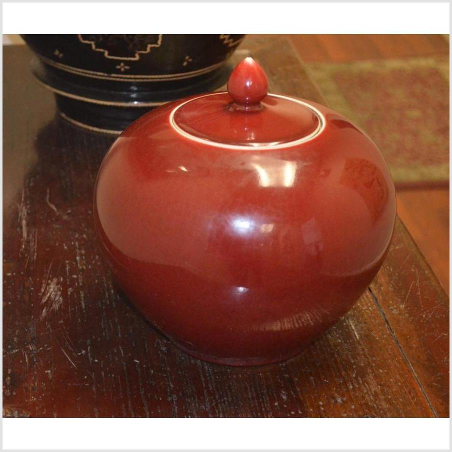 Oxblood Ginger Jar-2. Asian & Chinese Furniture, Art, Antiques, Vintage Home Décor for sale at FEA Home