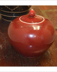 Oxblood Ginger Jar-2. Asian & Chinese Furniture, Art, Antiques, Vintage Home Décor for sale at FEA Home