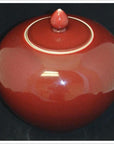 Oxblood Ginger Jar-4. Asian & Chinese Furniture, Art, Antiques, Vintage Home Décor for sale at FEA Home