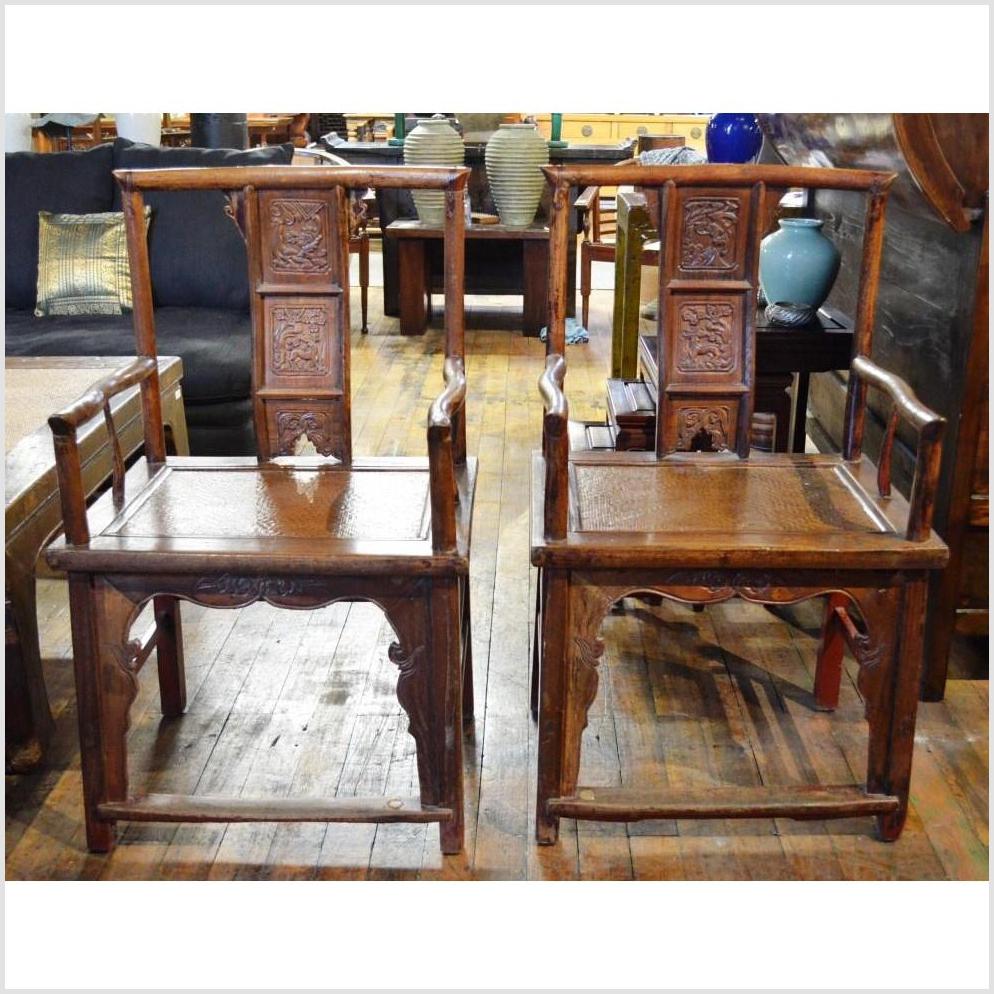 Pair of Antique Chinese Arm Chairs-1. Asian &amp; Chinese Furniture, Art, Antiques, Vintage Home Décor for sale at FEA Home