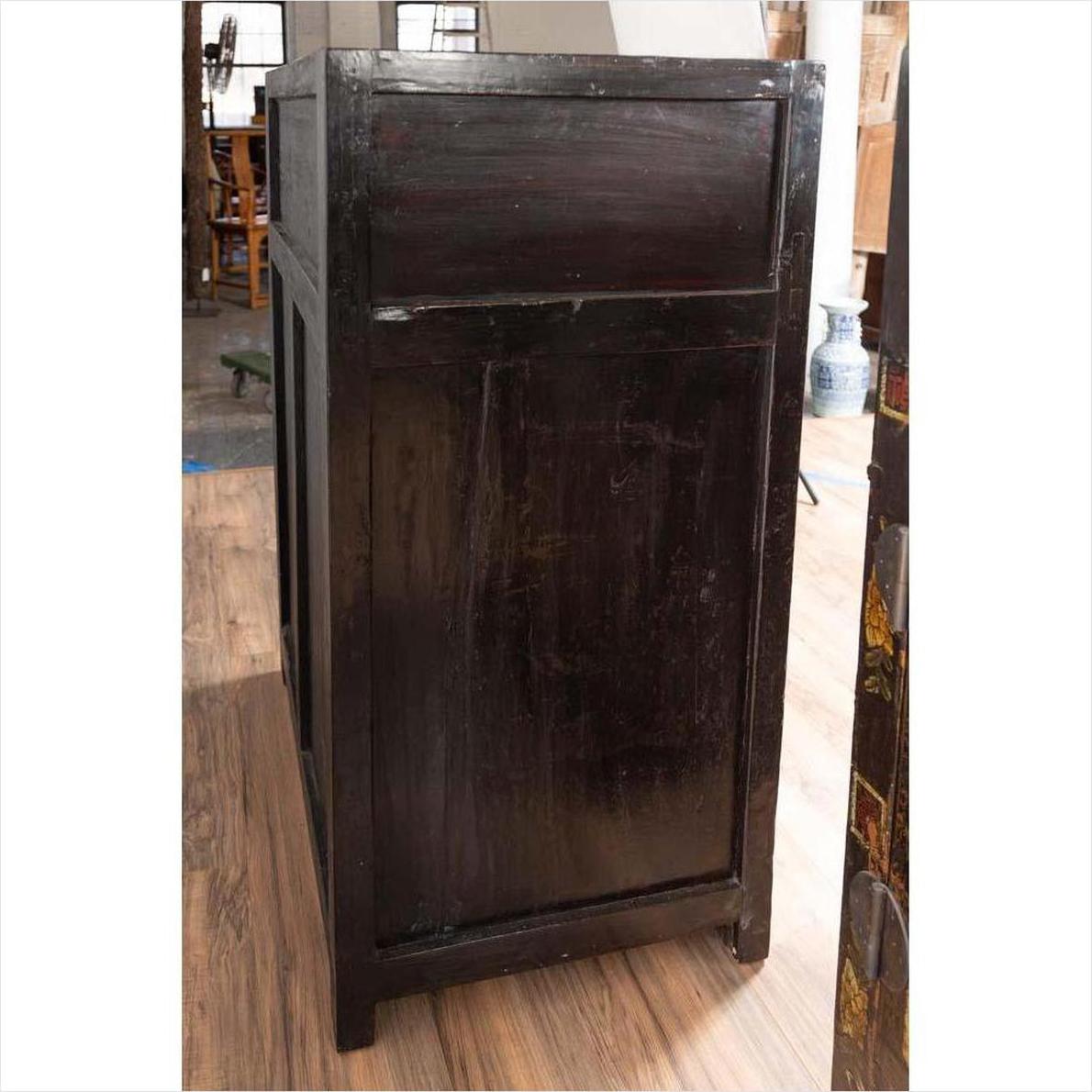 Pair of Antique Chinese Display Cabinets with Hand Painted Chinoiserie Motifs-20. Asian &amp; Chinese Furniture, Art, Antiques, Vintage Home Décor for sale at FEA Home