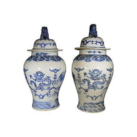 Pair of Antique Chinese Porcelain Jars