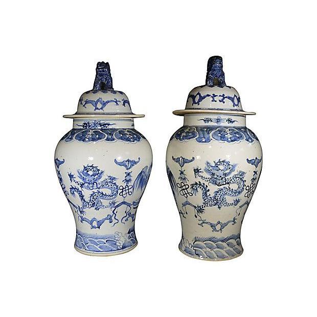 Pair of Antique Chinese Porcelain Jars-YN4925-1. Asian & Chinese Furniture, Art, Antiques, Vintage Home Décor for sale at FEA Home