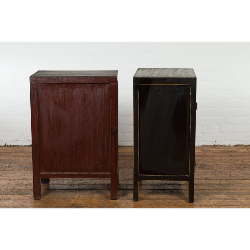 This-is-a-picture-of-a-Pair of Chinese Qing Dynasty Red Lacquer Bedside Cabinets with Butterfly Décor-image-position-17-style-YN1742-Shop-for-Vintage-and-Antique-Asian-and-Chinese-Furniture-for-sale-at-FEA Home-NYC