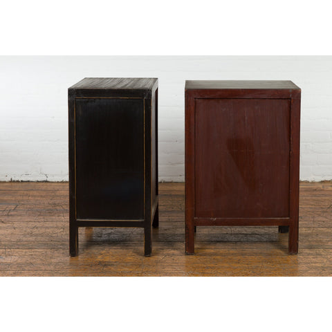 This-is-a-picture-of-a-Pair of Chinese Qing Dynasty Red Lacquer Bedside Cabinets with Butterfly Décor-image-position-18-style-YN1742-Shop-for-Vintage-and-Antique-Asian-and-Chinese-Furniture-for-sale-at-FEA Home-NYC