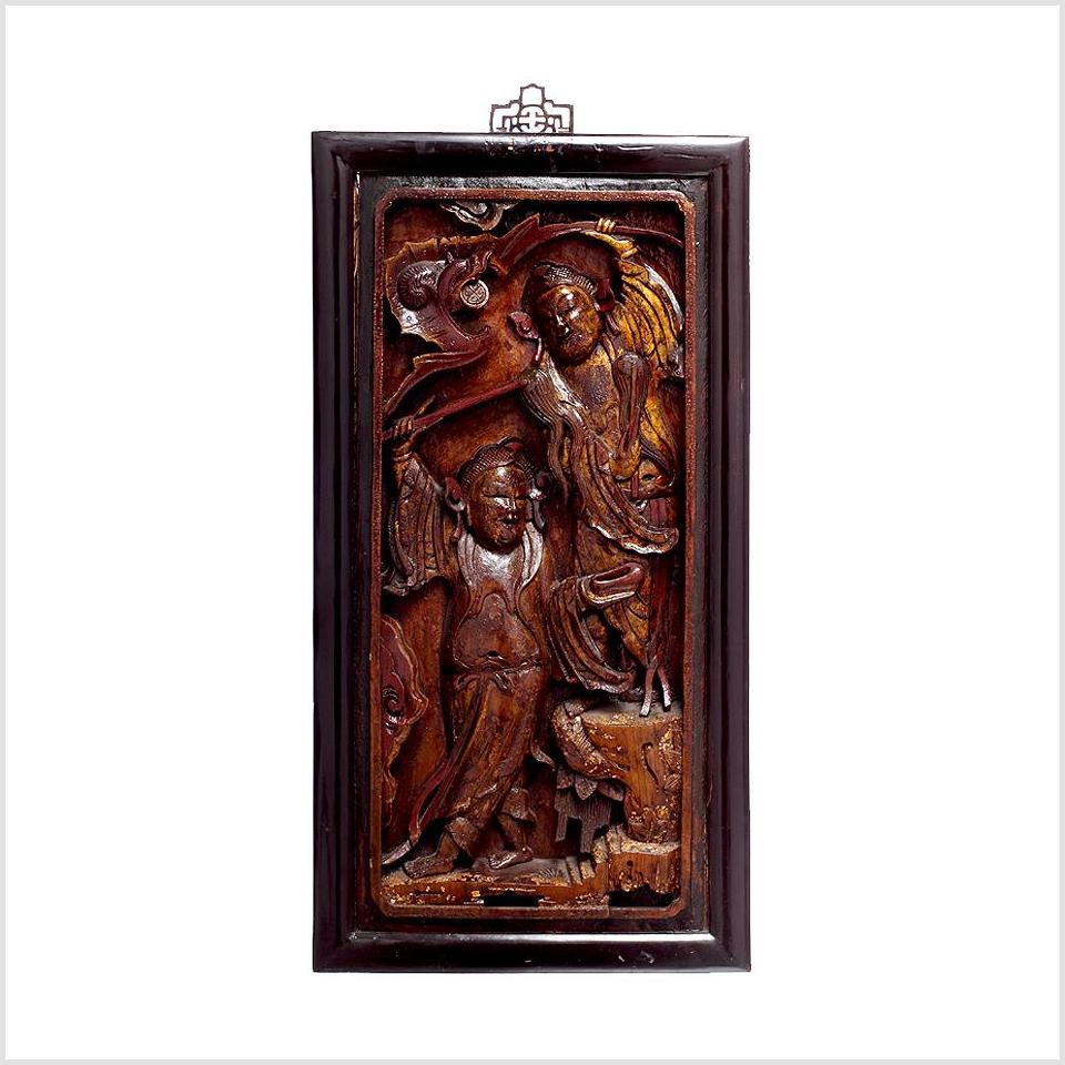 Pair of Chinese Wood Carvings-1. Asian & Chinese Furniture, Art, Antiques, Vintage Home Décor for sale at FEA Home