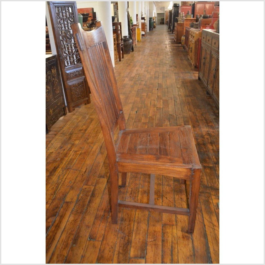 Pair of Teak Armless Chairs-1. Asian & Chinese Furniture, Art, Antiques, Vintage Home Décor for sale at FEA Home