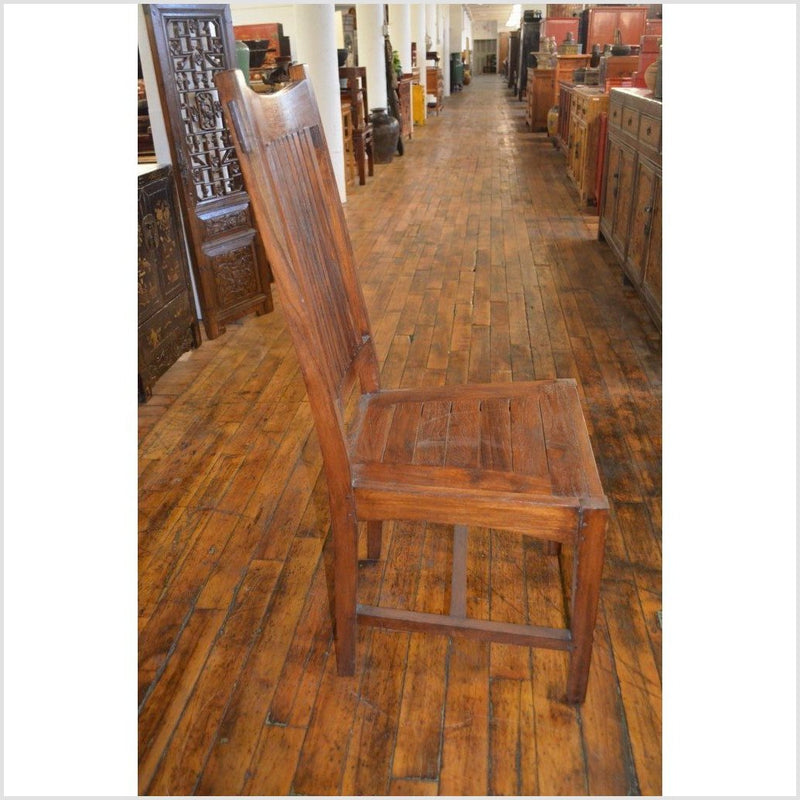 Pair of Teak Armless Chairs-YN1972-1. Asian & Chinese Furniture, Art, Antiques, Vintage Home Décor for sale at FEA Home