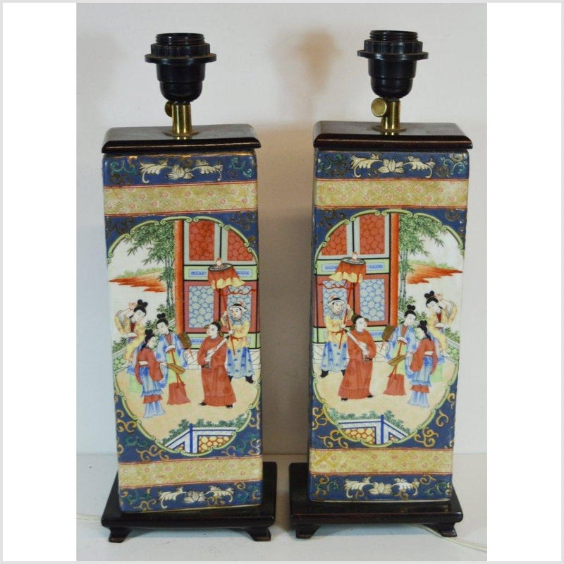 Pair of Vintage Chinese Electric Lamps- Asian Antiques, Vintage Home Decor & Chinese Furniture - FEA Home