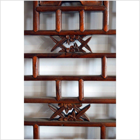 2-Panel Wooden Screen with Open Fretwork Design-YN2932-6. Asian & Chinese Furniture, Art, Antiques, Vintage Home Décor for sale at FEA Home