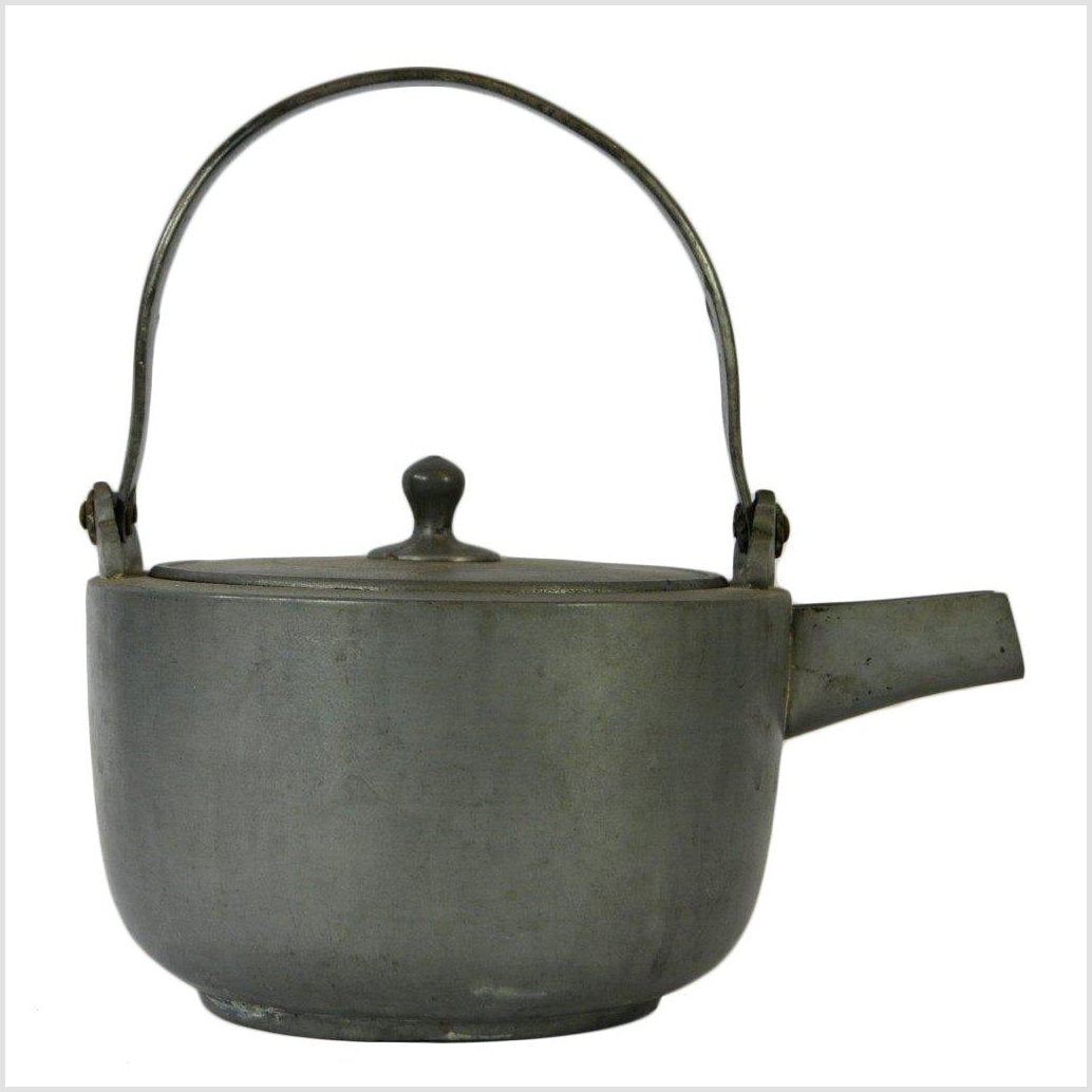 Pewter Meiji Teapot-1. Asian & Chinese Furniture, Art, Antiques, Vintage Home Décor for sale at FEA Home
