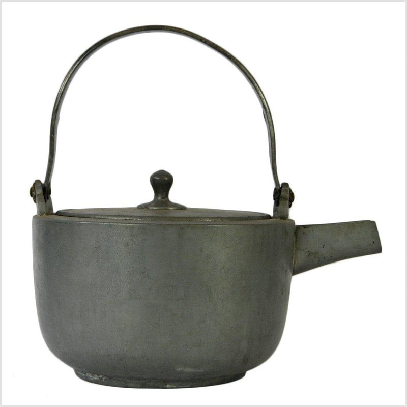 Pewter Meiji Teapot- Asian Antiques, Vintage Home Decor & Chinese Furniture - FEA Home