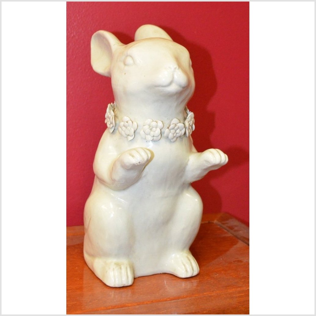 Porcelain Blanc de Chine Bunny Rabbit Statue-1. Asian & Chinese Furniture, Art, Antiques, Vintage Home Décor for sale at FEA Home