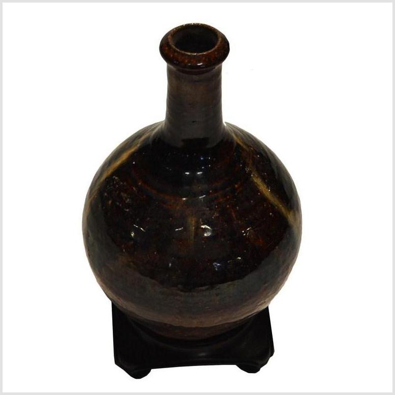 Prem Artisan Ceramic Jar-YN3589-2. Asian & Chinese Furniture, Art, Antiques, Vintage Home Décor for sale at FEA Home